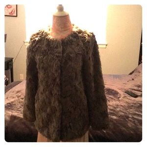 Faux Fur Coat-Size Small